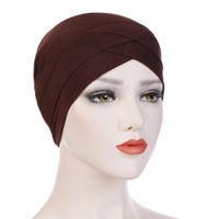 Women's Retro Color Block Solid Color Beanie Hat sku image 5