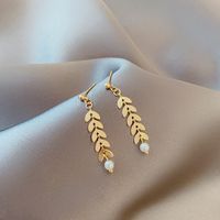 Fashion Grain Alloy Copper Inlay Artificial Pearls Women's Bracelets Earrings Necklace sku image 1