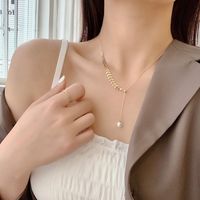 Mode Korn Legierung Kupfer Inlay Künstliche Perlen Frau Armbänder Ohrringe Halskette main image 4