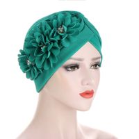 Women's Ethnic Style Flower Rhinestone Pearl Beanie Hat sku image 1