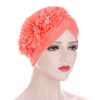 Women's Ethnic Style Flower Rhinestone Pearl Beanie Hat sku image 5