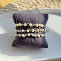 Mode Pentagramm Herzform Blume Perle Kupfer Perlen Überzug Armbänder 1 Stück main image 6