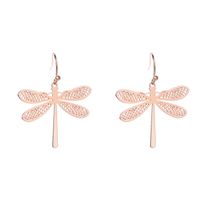 Fashion Dragonfly Copper Earrings 1 Pair sku image 3
