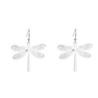 Fashion Dragonfly Copper Earrings 1 Pair sku image 2