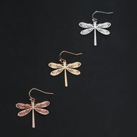 Fashion Dragonfly Copper Earrings 1 Pair main image 6