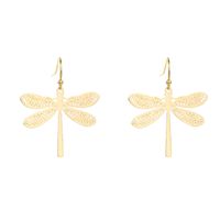 Fashion Dragonfly Copper Earrings 1 Pair sku image 1