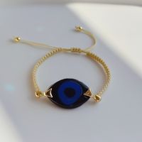 1 Piece Ethnic Style Devil's Eye Resin Shell Women's Bracelets sku image 10