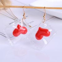 1 Pair Fashion Heart Shape Alloy Plating Women's Drop Earrings main image 2