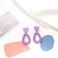 1 Pair Sweet C Shape Flower Plating Inlay Metal Artificial Gemstones Artificial Pearls Hoop Earrings Drop Earrings Ear Studs main image 4