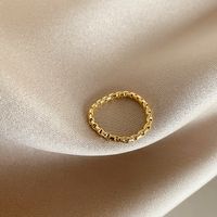 1 Piece Retro Round Metal Pearl Plating Inlay Zircon Gold Plated Women's Rings sku image 2