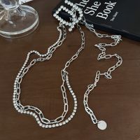 Elegant Letter Metal Plating Zircon Women's Chain Belts 1 Piece main image 1