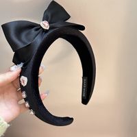 Sweet Bow Knot Cloth Plating Zircon Hair Band 1 Piece main image 2