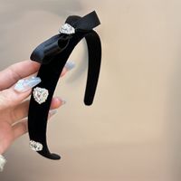 Sweet Bow Knot Cloth Plating Zircon Hair Band 1 Piece main image 3