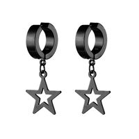1 Piece Vintage Style Star Stainless Steel Plating Hollow Out Drop Earrings main image 2