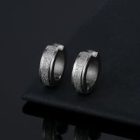 1 Piece Fashion Circle Titanium Steel Plating Ear Clips main image 2