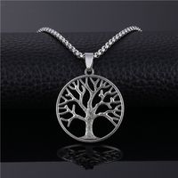 1 Piece Fashion Hexagram Tree Daisy Alloy Plating Unisex Pendant Necklace sku image 1
