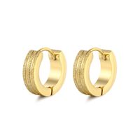 1 Piece Fashion Solid Color Alloy Plating Men's Earrings main image 2
