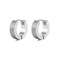 1 Piece Fashion Solid Color Alloy Plating Men's Earrings main image 4