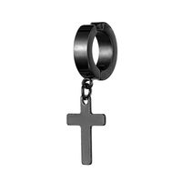 Simple Style Cross Titanium Steel Plating Ear Clips 1 Piece main image 6