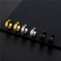 Simple Style Round Titanium Steel Ear Clips 1 Piece main image 1