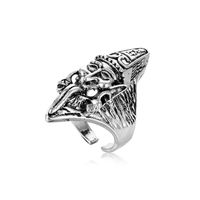 1 Piece Hip-hop Eye Dragon Alloy Plating Inlay Artificial Gemstones Turquoise Unisex Open Ring sku image 4