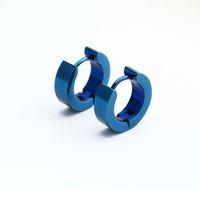 1 Piece Fashion Geometric Titanium Steel Plating Earrings main image 3