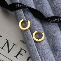 1 Piece Fashion Geometric Titanium Steel Plating Earrings main image 6