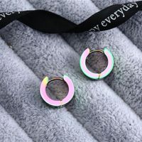 1 Piece Fashion Geometric Titanium Steel Plating Earrings sku image 5