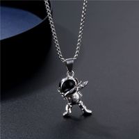 Fashion Astronaut Titanium Steel Pendant Necklace 1 Piece sku image 1