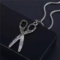 Mode Pentagramm Löwe Legierung Titan Stahl Einbrennlack Halskette Mit Anhänger 1 Stück sku image 20