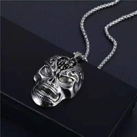 Mode Pentagramm Löwe Legierung Titan Stahl Einbrennlack Halskette Mit Anhänger 1 Stück sku image 21