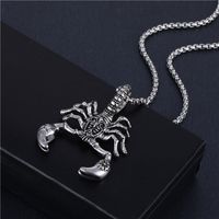 Mode Pentagramm Löwe Legierung Titan Stahl Einbrennlack Halskette Mit Anhänger 1 Stück sku image 11