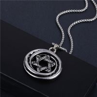 Mode Pentagramm Löwe Legierung Titan Stahl Einbrennlack Halskette Mit Anhänger 1 Stück sku image 13