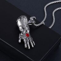 Mode Pentagramm Löwe Legierung Titan Stahl Einbrennlack Halskette Mit Anhänger 1 Stück sku image 18