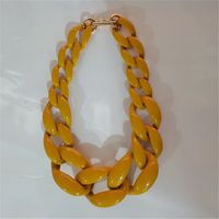 Casual Solid Color Resin Chain Women's Necklace main image 5