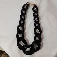 Casual Solid Color Resin Chain Women's Necklace sku image 5