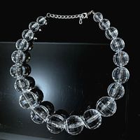 1 Piece Simple Style Solid Color Arylic Beaded Women's Necklace main image 2