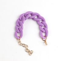 1 Piece Simple Style Solid Color Arylic Chain Women's Bracelets sku image 24