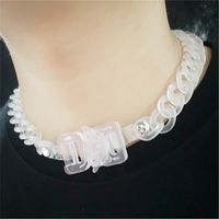 1 Piece Simple Style Solid Color Arylic Chain Women's Jewelry Set main image 2