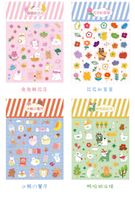 Korean Style Ins Cartoon Cute Soft Candy Bear Hand Ledger Sticker Creative Mobile Phone Decorative Material Transparent Waterproof Stickers main image 5