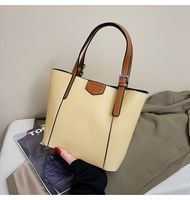 Women's Large All Seasons Pu Leather Solid Color Fashion Square Zipper Tote Bag sku image 8