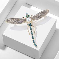 Fashion Dragonfly Alloy Inlay Rhinestones Unisex Brooches main image 1