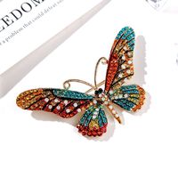 Mode Papillon Alliage Incruster Strass Femmes Broches main image 5
