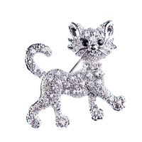 Mode Animal Alliage Incruster Perles Artificielles Strass Femmes Broches sku image 2