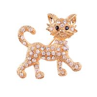 Moda Animal Aleación Embutido Perlas Artificiales Diamantes De Imitación Mujeres Broches main image 4