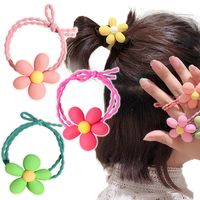 Sweet Flower Plastic Resin Hair Tie 1 Piece main image 1