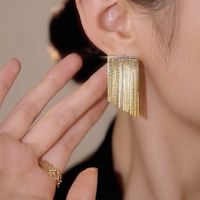 Fashion Tassel Copper Tassel Earrings main image 5