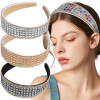 Baroque Style U Shape Rhinestone Diamond Hair Band 1 Piece main image 4