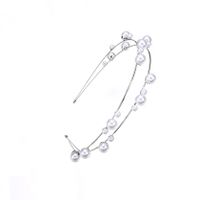 Women'S Fashion Round Iron Inlay Artificial Pearls Hair Band main image 5