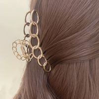 Fashion Bear Metal Inlay Artificial Pearls Artificial Diamond Hair Claws 1 Piece sku image 11